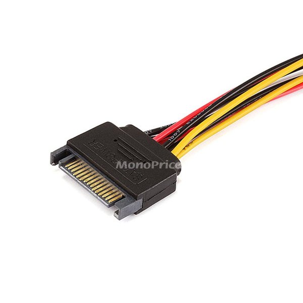 SATA(M)/Molex 4pin/4pin, Pwr Cable, 12in