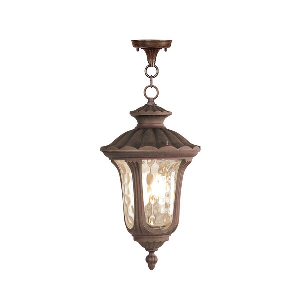 Oxford 3 Light Imperial Bronze Outdoor Pendant Lantern