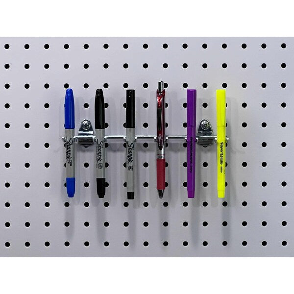 8-1/8 In. W Steel Multi-Prong Tool/Wrench Holder for 1/8 In. and 1/4 In. Pegboard 5 Pack
