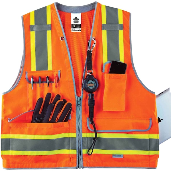 Orange Type R Class 2 Heavy-Duty Surveyo
