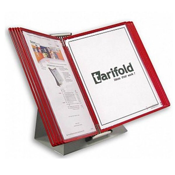 Document Desk Display Unit, 10 Red Pocket