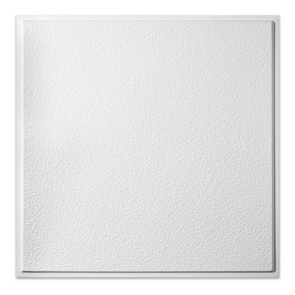 Stucco Pro Ceiling Tile, 24 in W x 24 in L, 12 PK