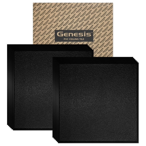 Stucco Pro Ceiling Tile, 24 in W x 24 in L, 12 PK