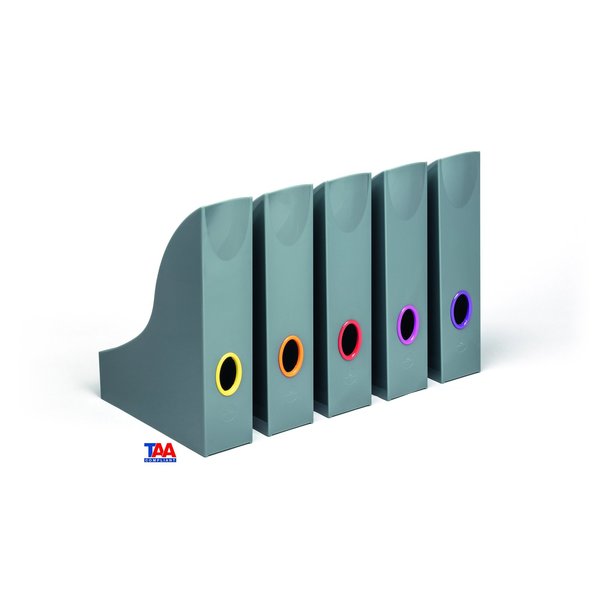 Magazine File Holder, Color Coded O, PK5
