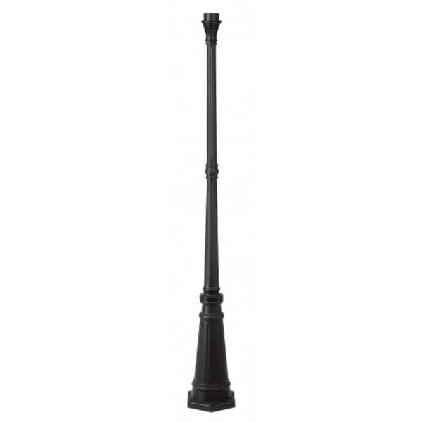 Textured Black Outdoor Lamp Post