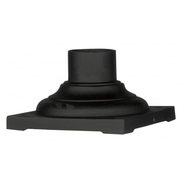 Textured Black Outdoor Pier Mount Adapte