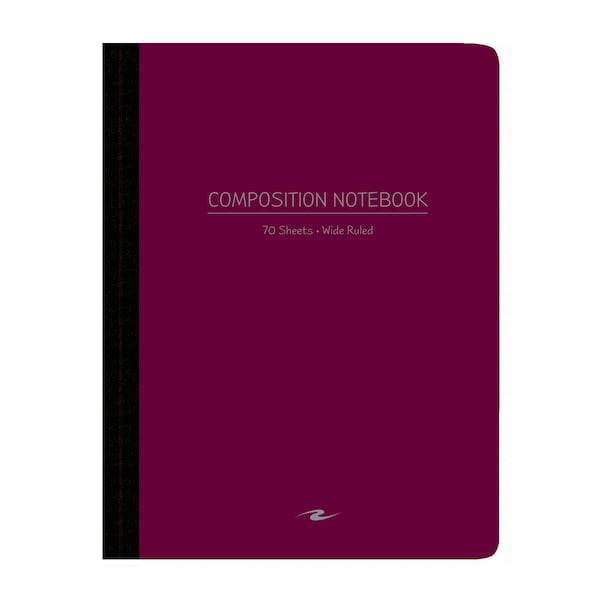 Case of Assorted Color Poly Flex Comp Notebooks, Wide Ruled, 70 sht, 9.75