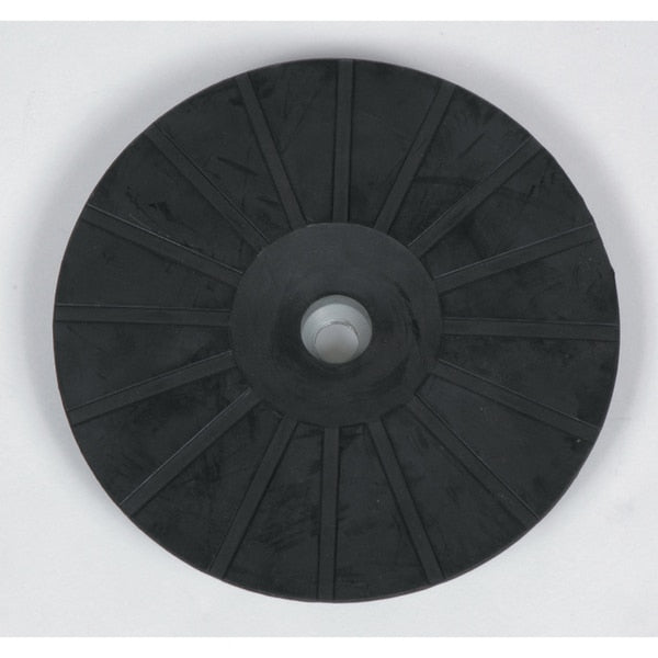 Rubber Slotted, Backing Pad w/Nut, 7