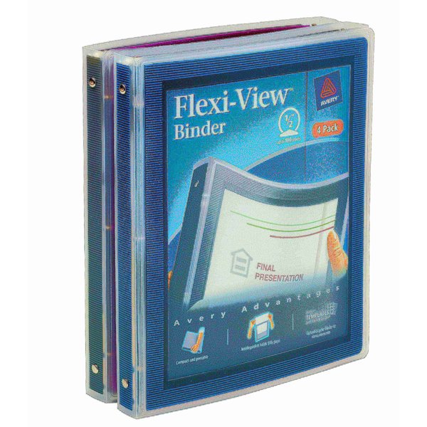 Flexi-View 3 Ring Binders, 0.5