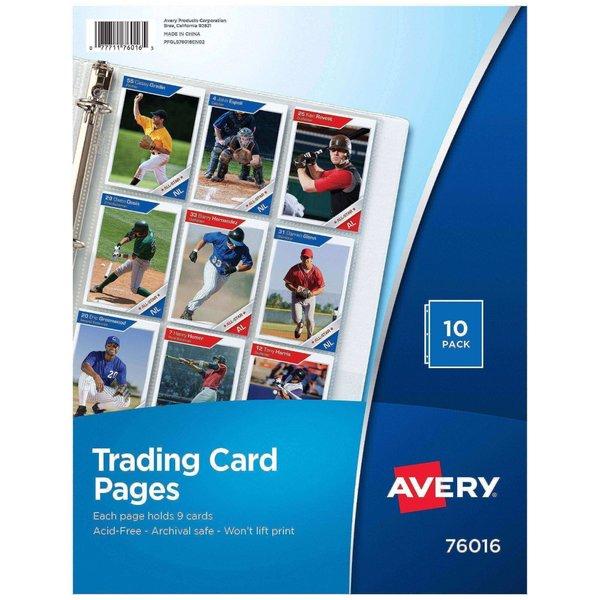 Trading Card Pages 9 Pocket for 3, PK90