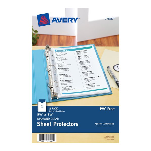 Diamond Clear Heavyweight Sheet Pr, PK15