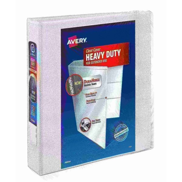 Heavy-Duty View 3 Ring Binder, 1.5