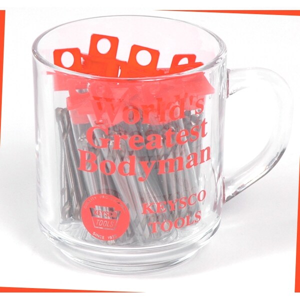 Mug w/ Drill Bits, 12 Bits