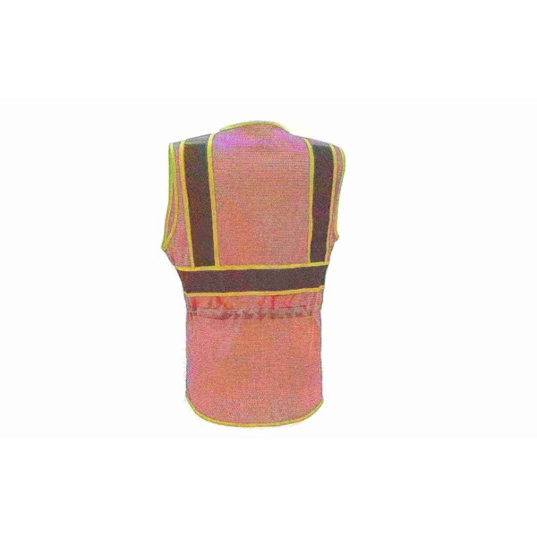 High-Visibility Vest, Zipper, Pink, L/XL