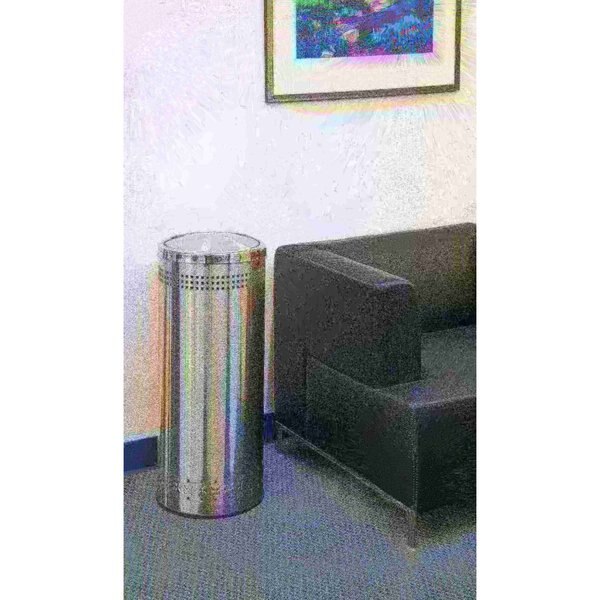 Imprinted Waste Container, SS, 15 gal.