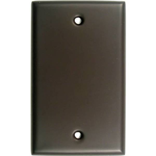 Single Blank Switch Plate Oil Rubbed Bronze