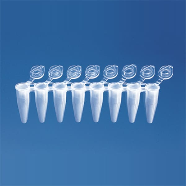 PCR Tube Strip w/ attached Domed, PK 125