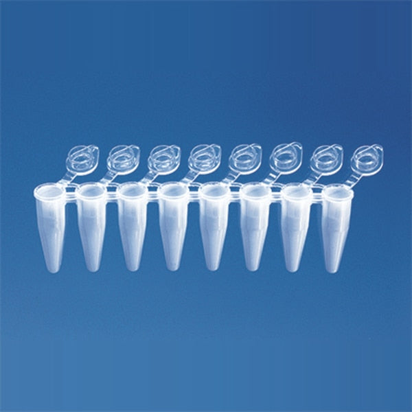 PCR Tube Strip, Clear, 8 x 0.2 mL