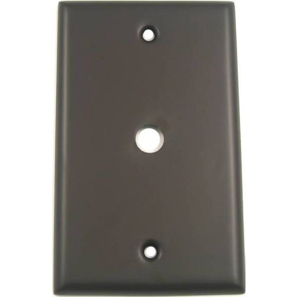 Single Cable Switch Plate, Number of Gangs: 1 Oil Rubbed Bronze Finish