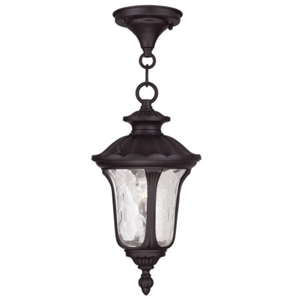 Oxford 1 Light Bronze Outdoor Pendant Lantern
