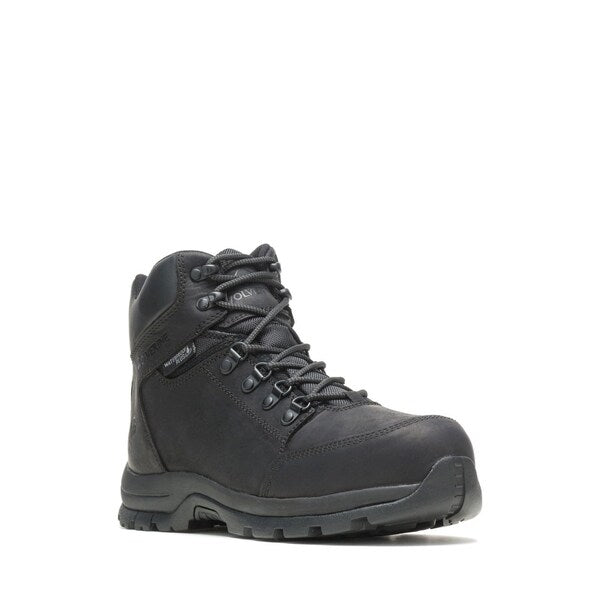 Size 7 Men's 6 in Work Boot Steel Work Boots, Black