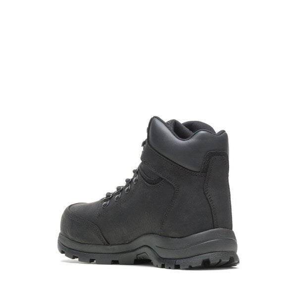 Size 7 Men's 6 in Work Boot Steel Work Boots, Black