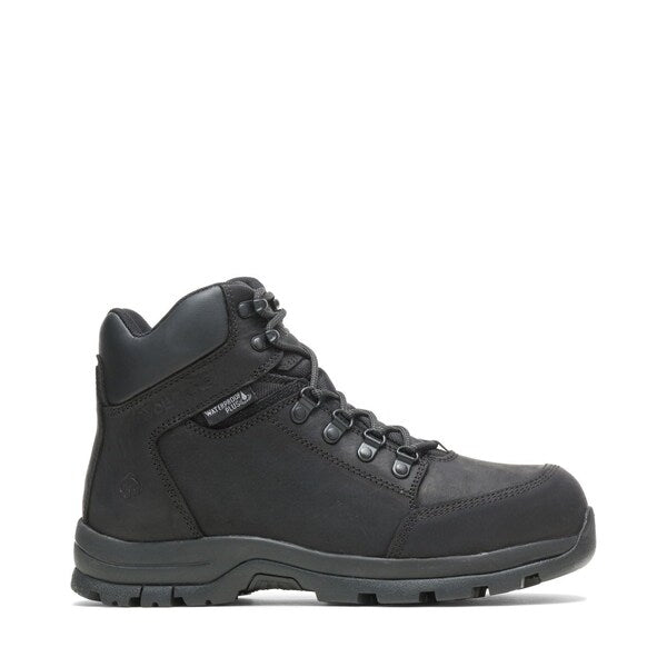 Size 8 Men's 6 in Work Boot Steel Work Boots, Black