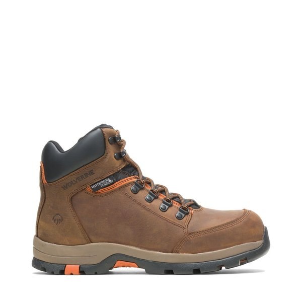 Size 9 Men's 6 in Work Boot Steel Work Boots, Brown
