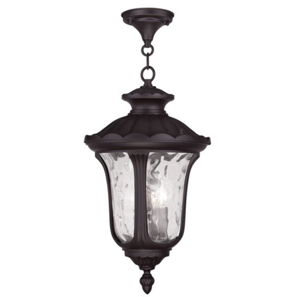 Oxford 3 Light Bronze Outdoor Pendant Lantern