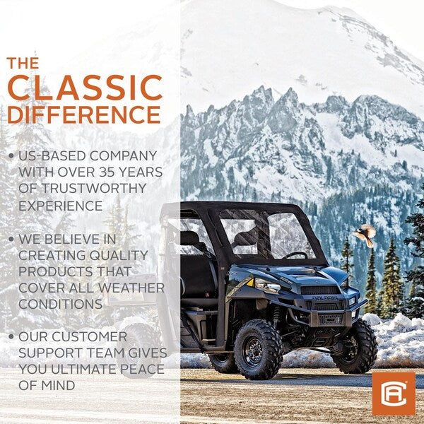 Rear Windshield, Blck UTV