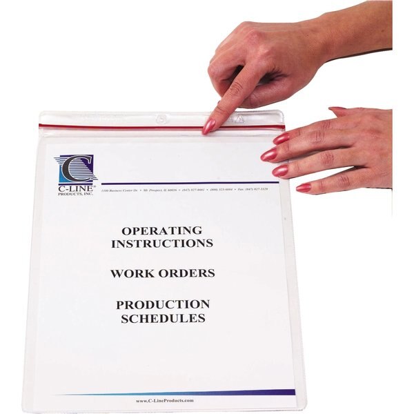 Shop Ticket Holder, Zipper, 9 x 12