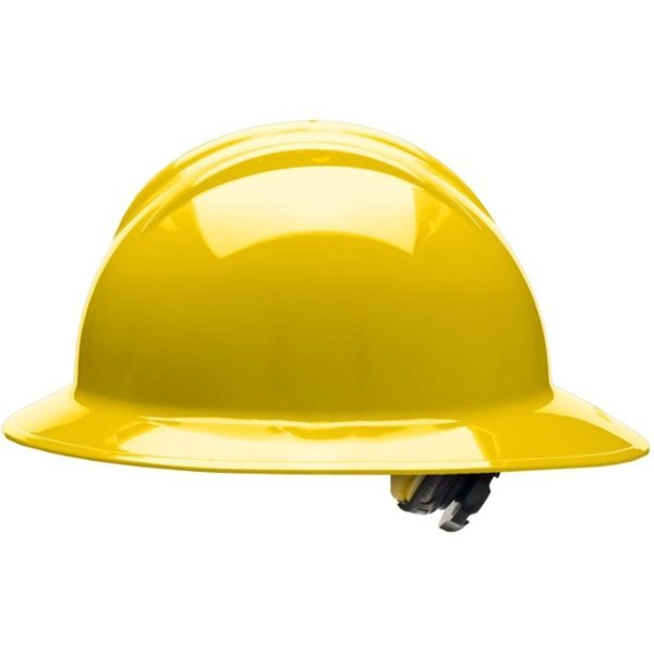 Full Brim Hard Hat, Type 1, Class E, Ratchet (6-Point), Yellow