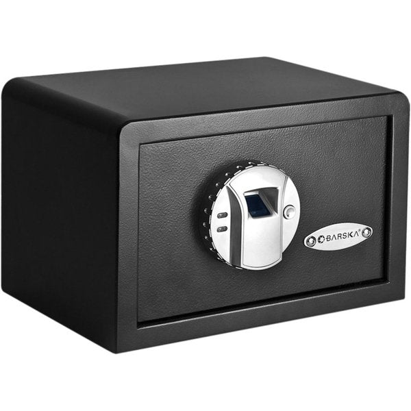Security Safe, 0.3 cu ft, 12 lb, Biometric Lock