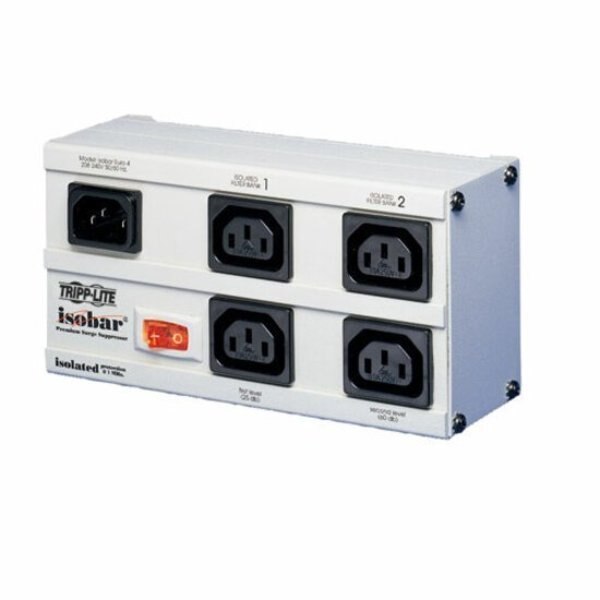 Surge Protector Strip, 4 Outlet, White