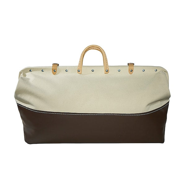 Wide-Mouth Tool Bag, #8 Natural Canvas, 1 Pockets, Natural/Brown