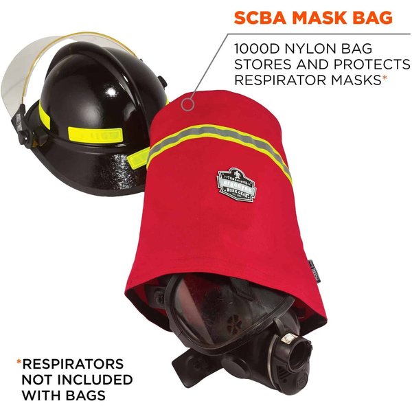 Mask Bag, 1000D Nylon, Red, 14