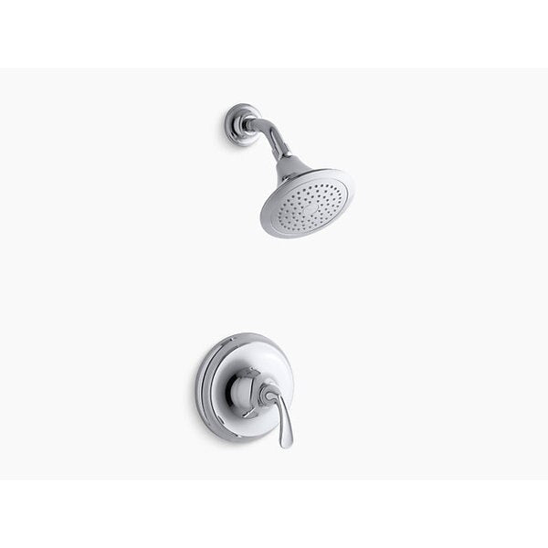 FortÃ©(R) Sculpted Rite-Temp(R) Shower Valve Trim With 2.5 Gpm Showerhead