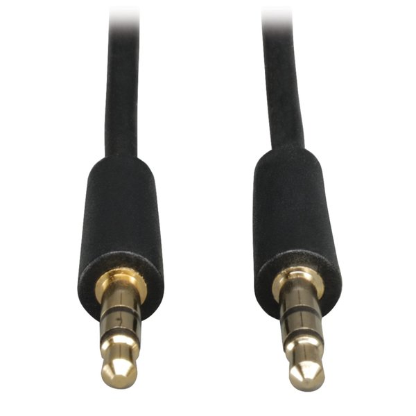 Audio Cable, Mini Stereo, 3.5mm, M/M, 12ft