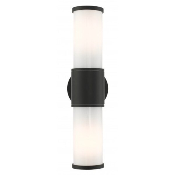 Textured Black Outdoor ADA Wall Lantern,