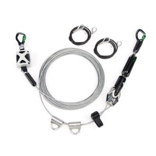 Cable Horizontal Lifeline, 60 ft, Reusable