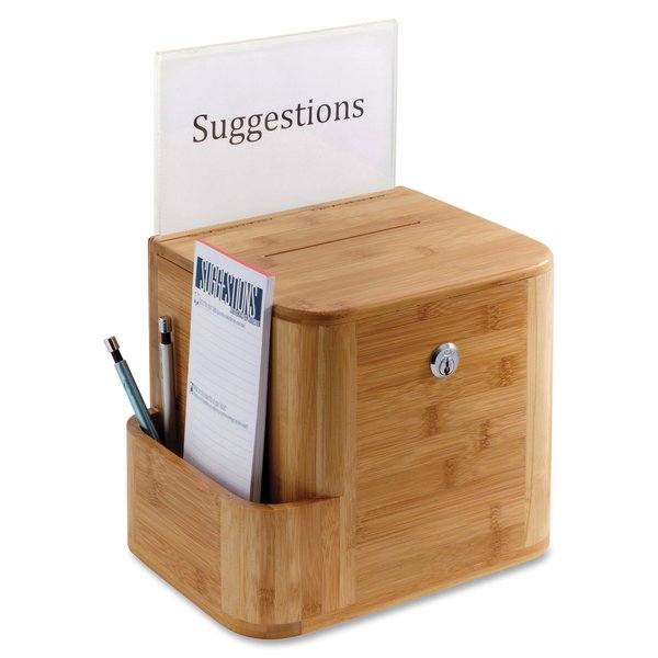 Bamboo Suggestion Box, Natural