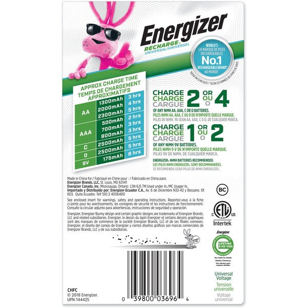 Battery Charger, 120VAC, NiMH, 3 Hr.