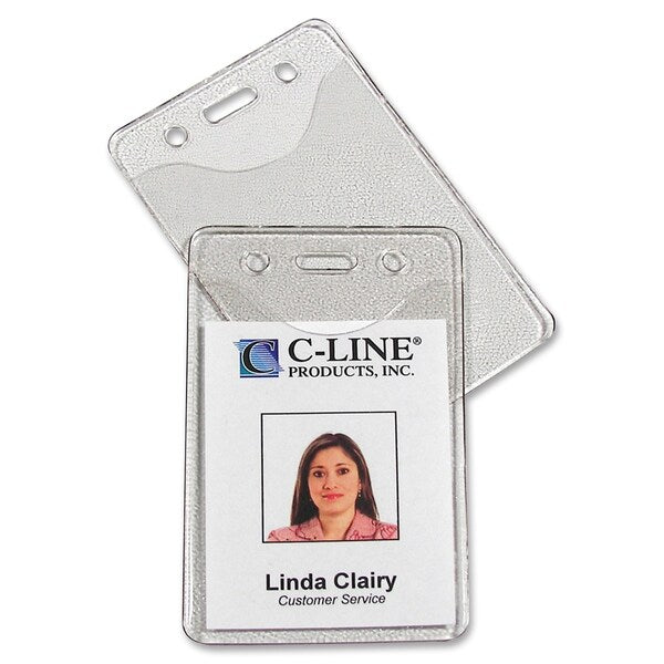 Badge Hldr, Vertical, 2-3/8x3-3/8