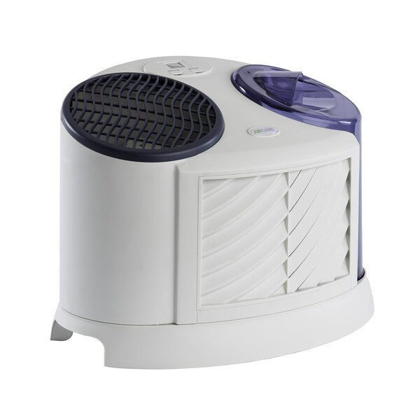Portable Humidifier, -, 2 gal, 1,000 sq. ft., Tabletop, White/Blue
