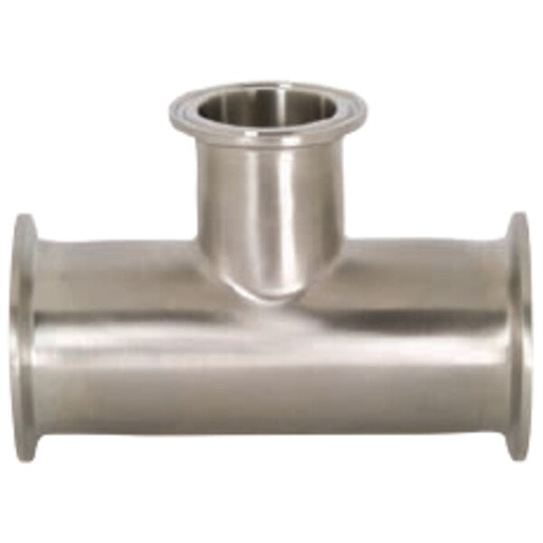 Clamp Id/Od Polished Reducing Tee 304L, 8