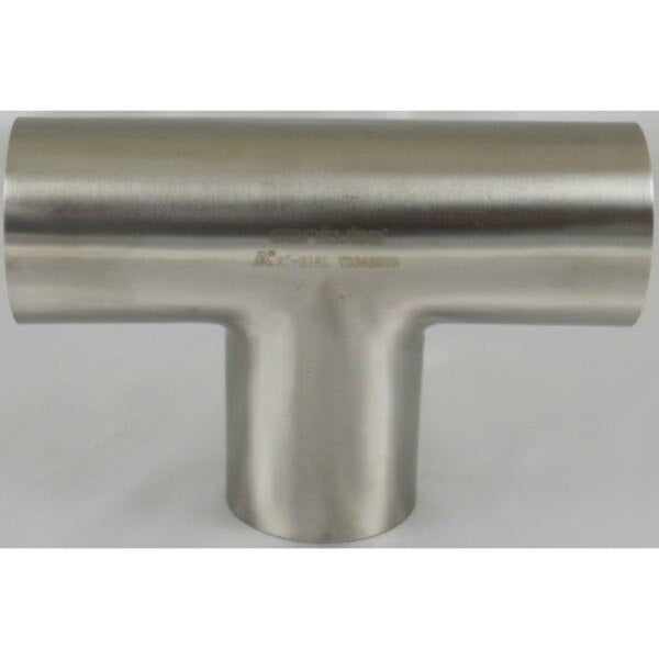 Tee T316L Polished Id/Od, 1/2