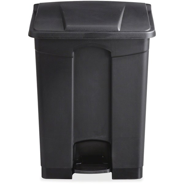 17 gal Rectangular Trash Can, Black, 16