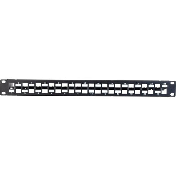 Rackmount Keystone Jack Panel, 24 Ports