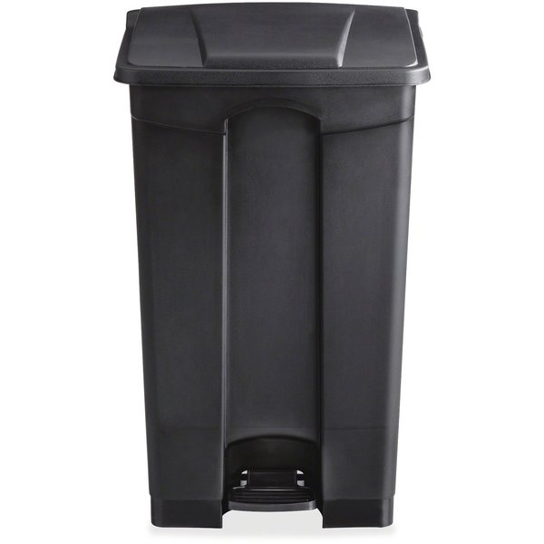23 gal Rectangular Trash Can, Black, 19-3/4