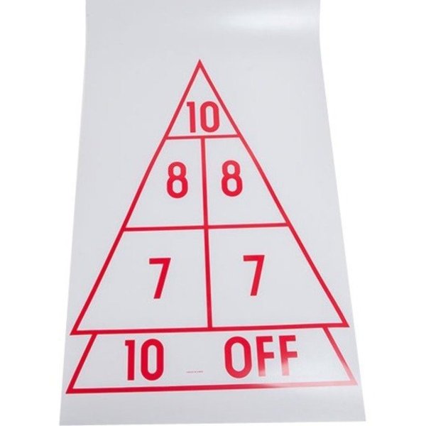 Economy Shuffleboard Set, Ct, Cues Discs